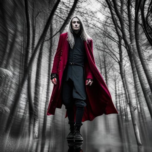 Gloomy Dracula Scene in Overcast Photography