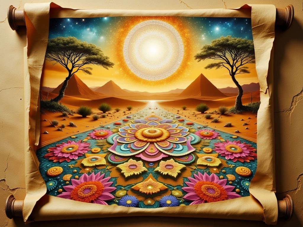 Ancient Desert Scroll Unfolds to Magical Arabian Kingdom