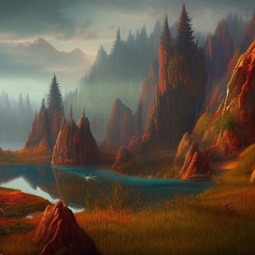 Fantastical West Virginia Landscape Art