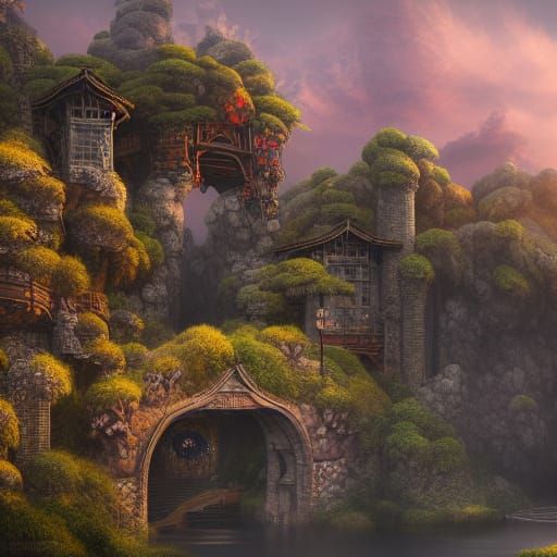 Ruka Urushibara in Fantastical Detailed Painting