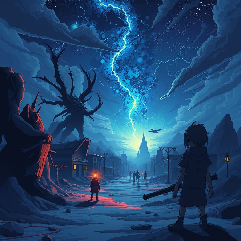 Cyberpunk Apocalypse in Deep Color