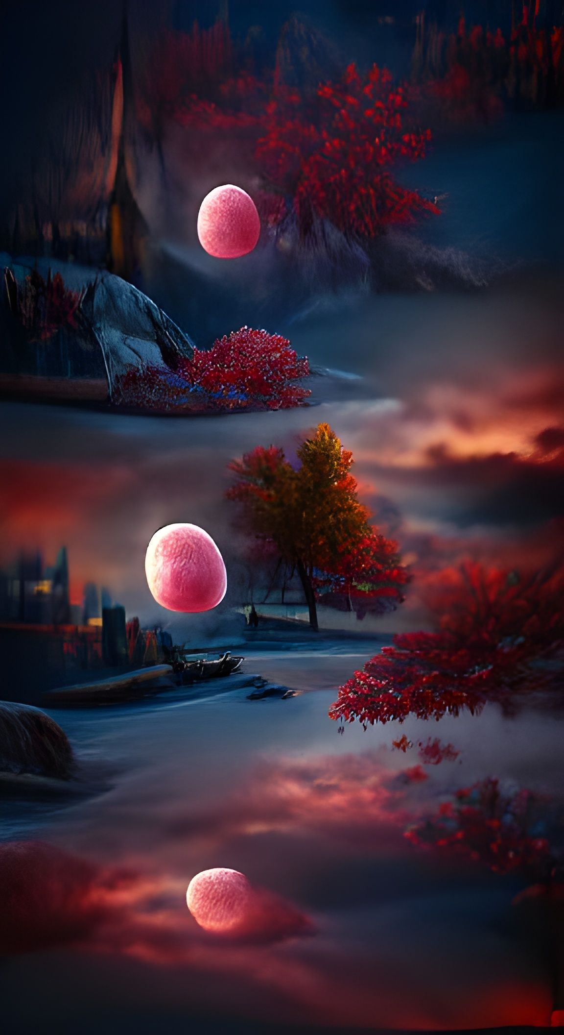 Full Blood Moon on a Chilly Night