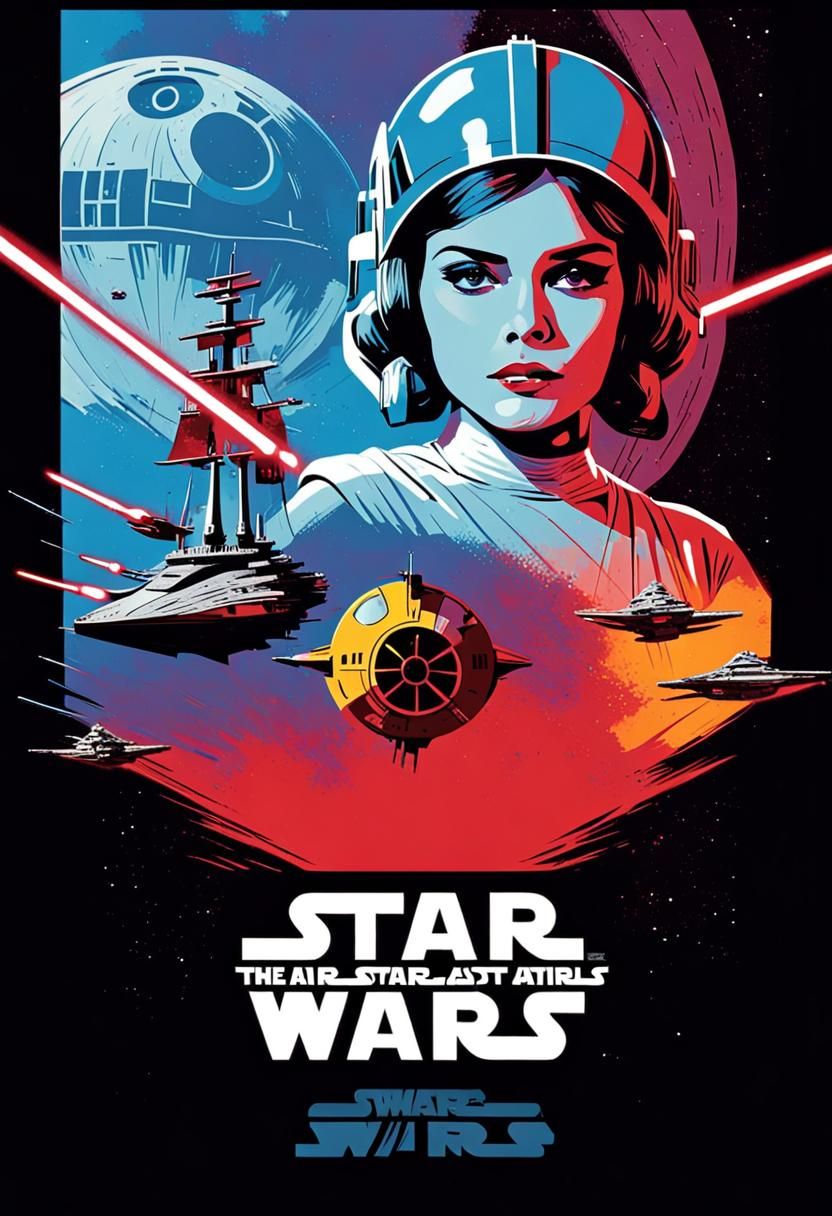Pop Art Starship Movie Poster