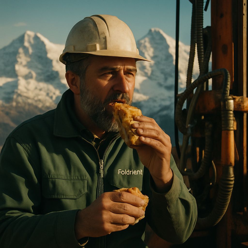 Italian Worker on Swiss Alps Break