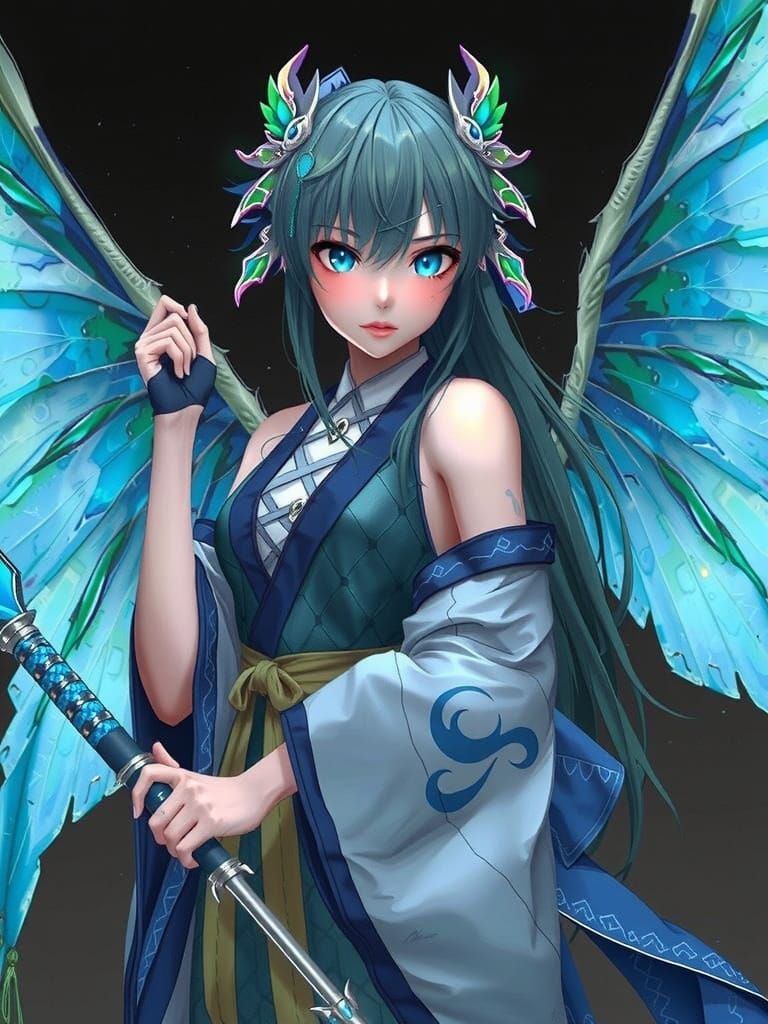 Vibrant Anime Goddess in Stunning 8K Detail