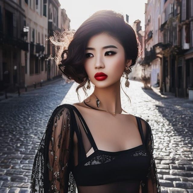 Beautiful Modern Girl in Royo Style