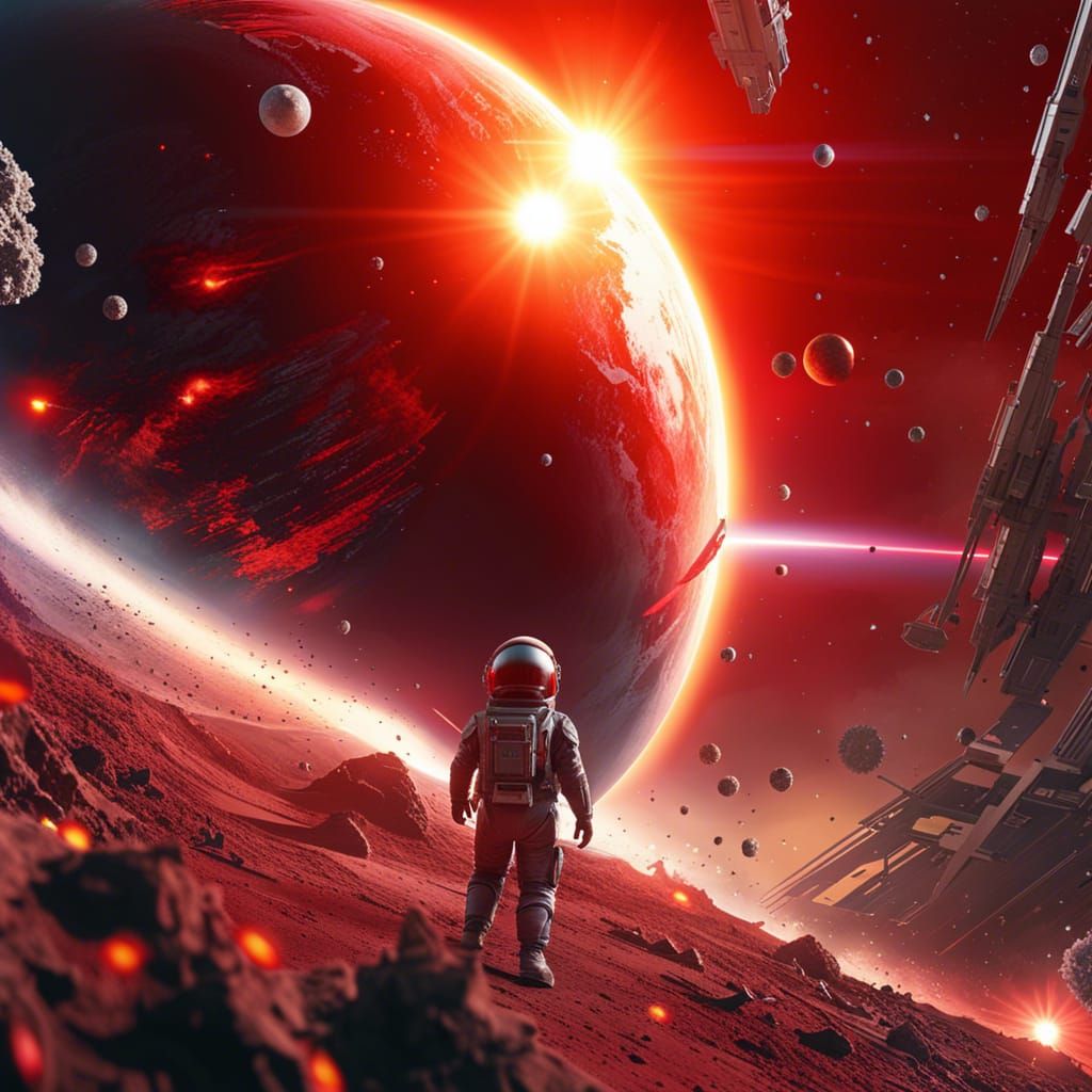 Baby's Rocket Escape from Exploding Planet