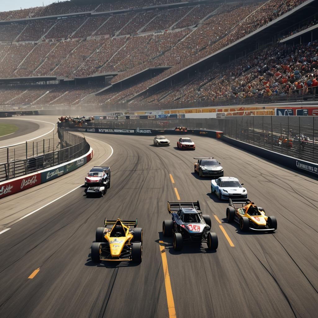 NASCAR Wheelchair Series: Detailed Matte Painting