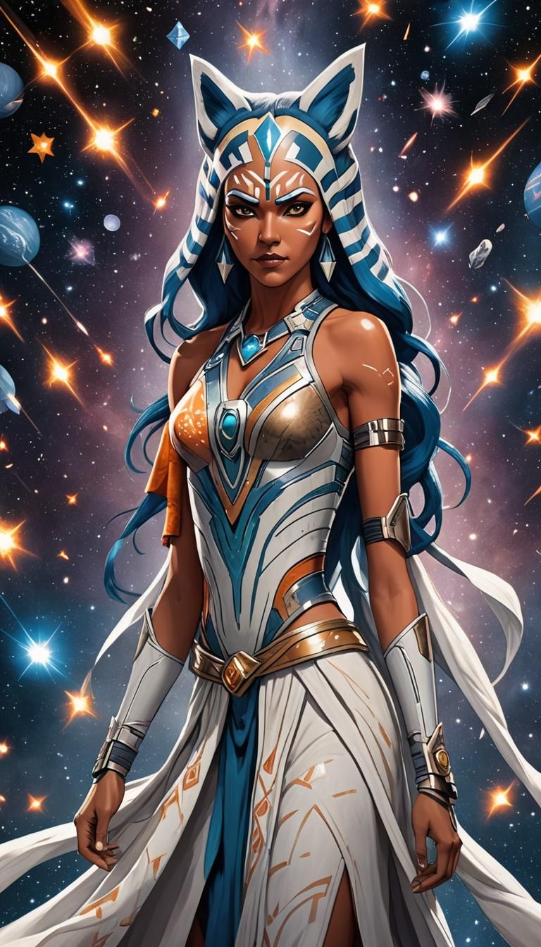 Ahsoka Tano as Astral Goddess Illustration
