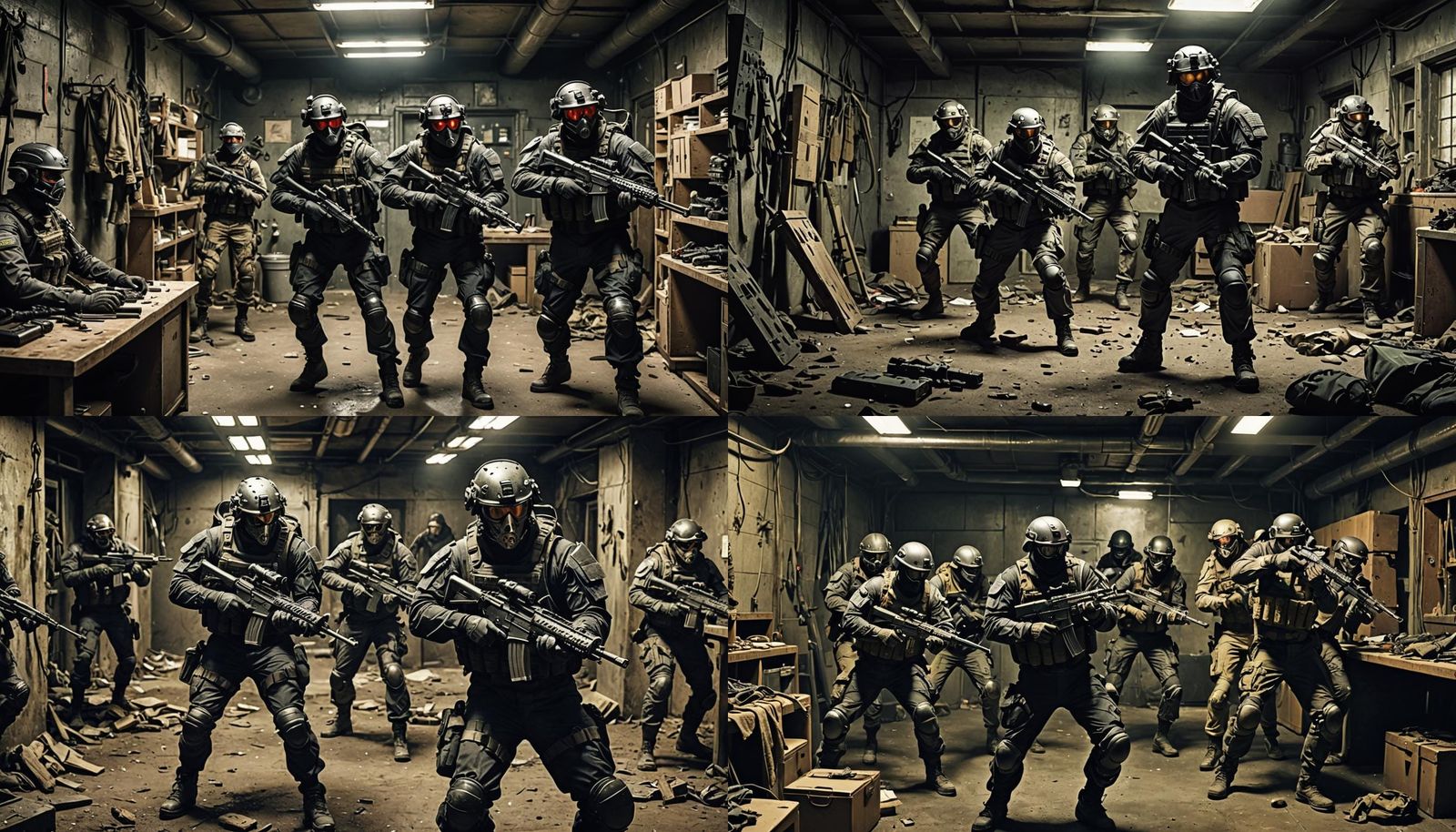 Armoured Special Forces Fight Monsters in Electrical Station