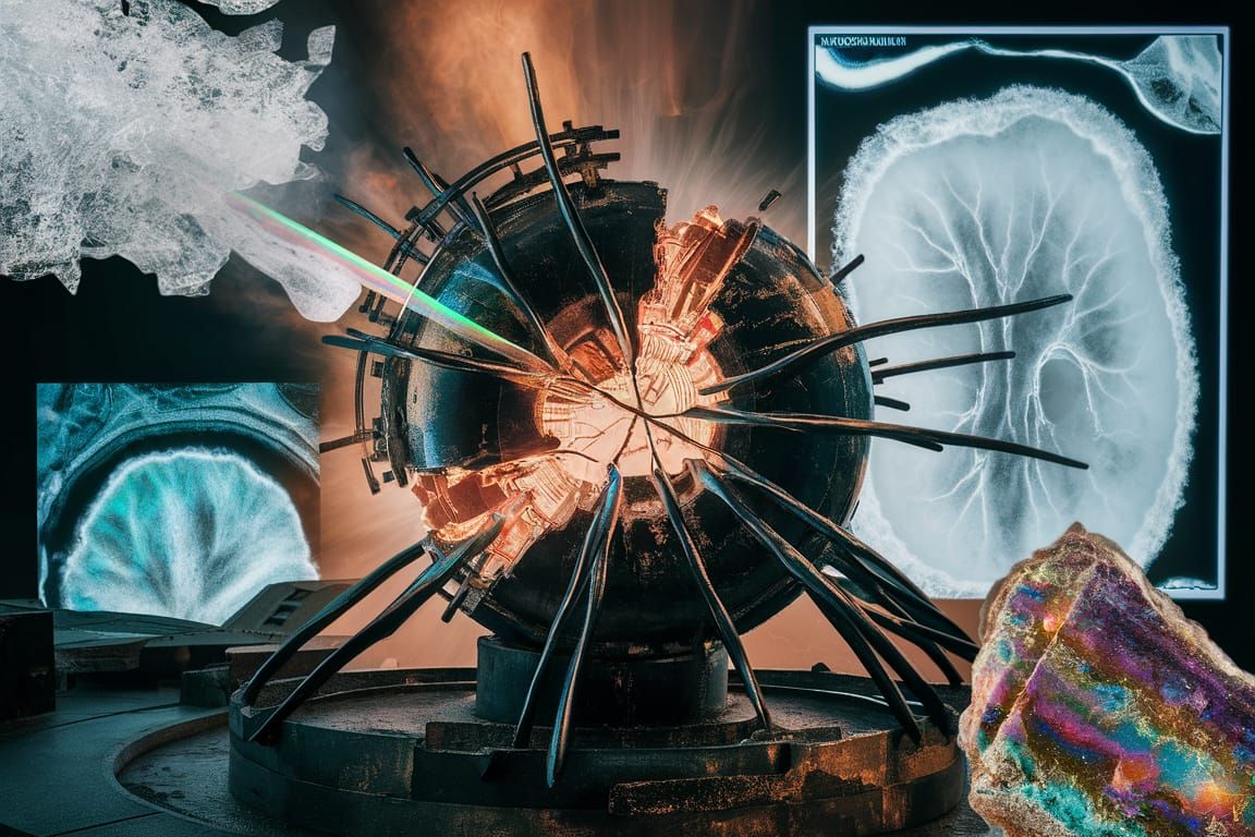 Bioiridescent Industrial Fracture Mechanics with Mookaite