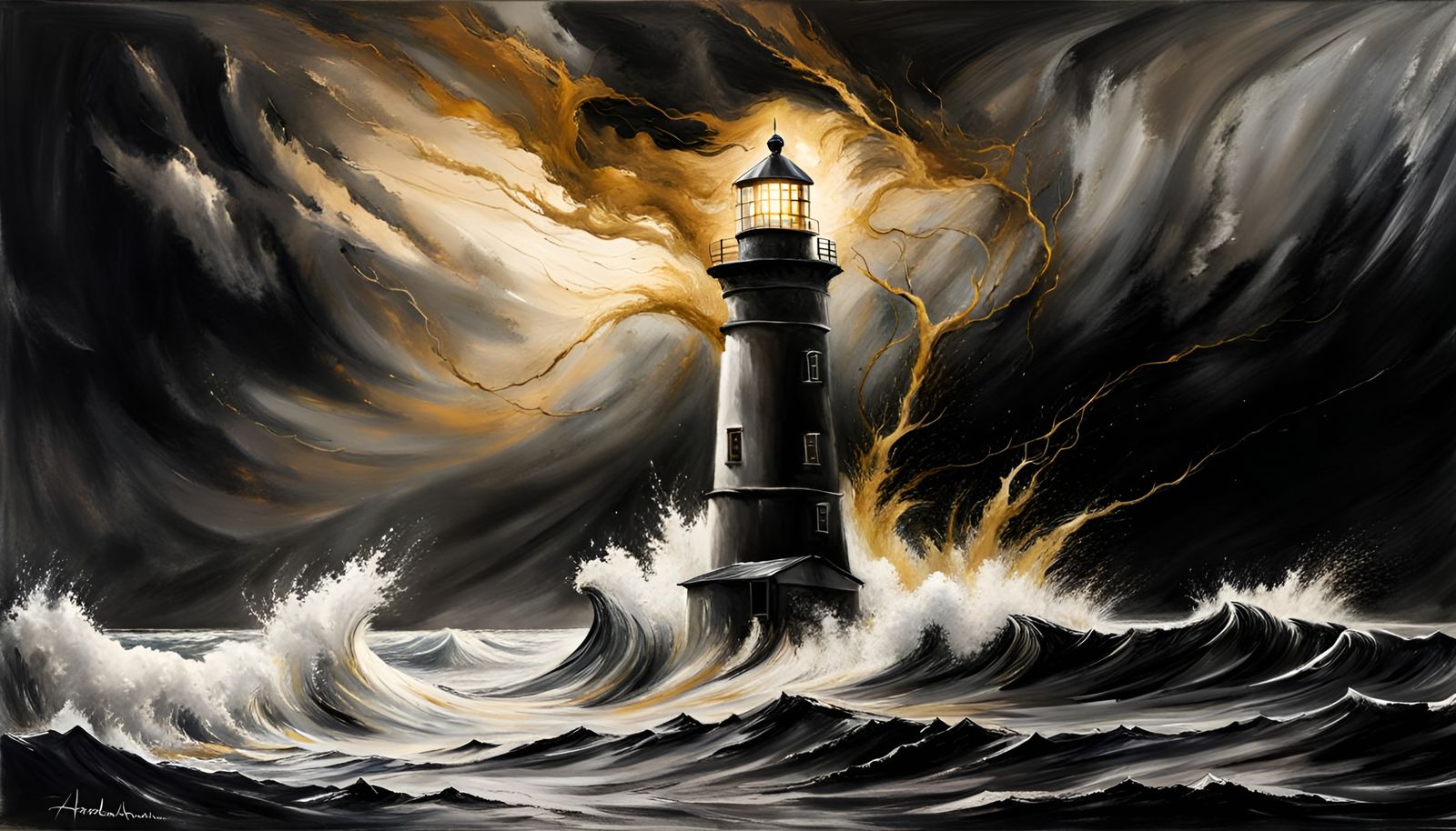 Lighthouse Keeper in Storm of The Century
