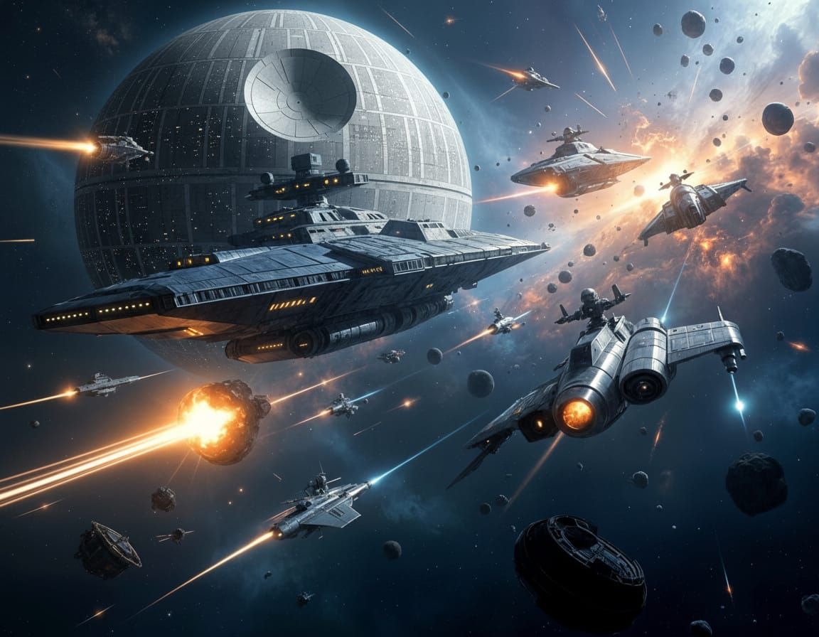 Ultra Realistic Sci-Fi Space Battle