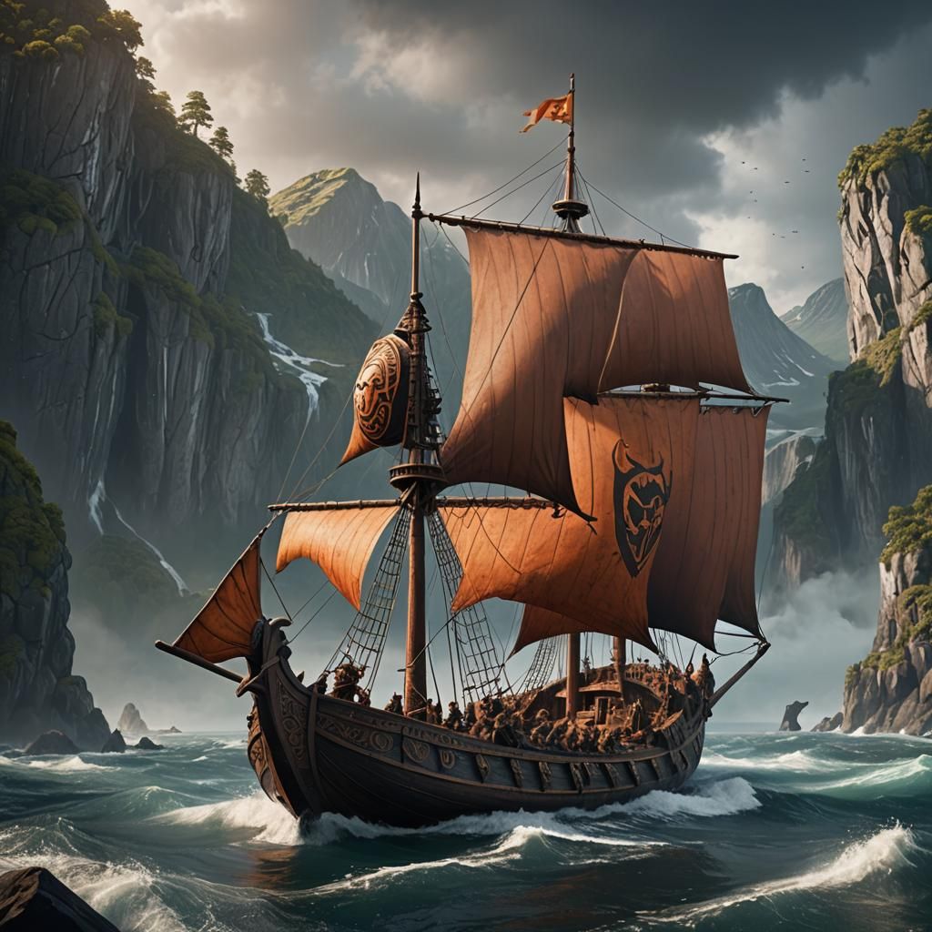 a Viking's epic ship