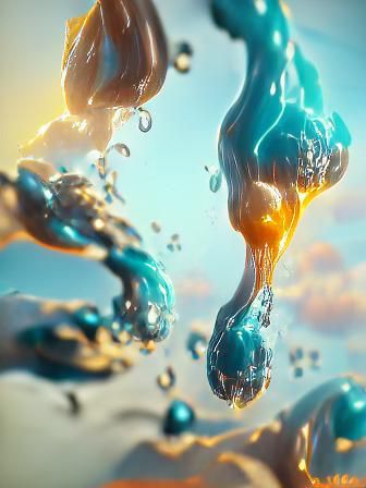 Realistic Fluid Simulation with God Rays in 8K