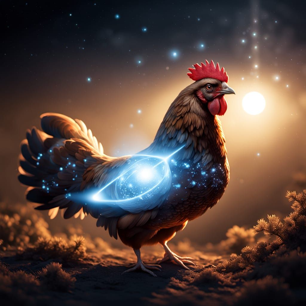 Diamonds Refracting Light with Galaxy Nebula