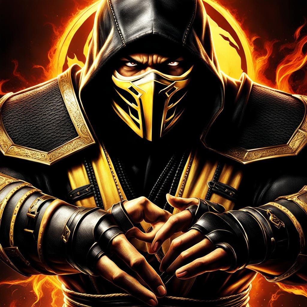Scorpion, Mortal Kombat, channeling hellfire