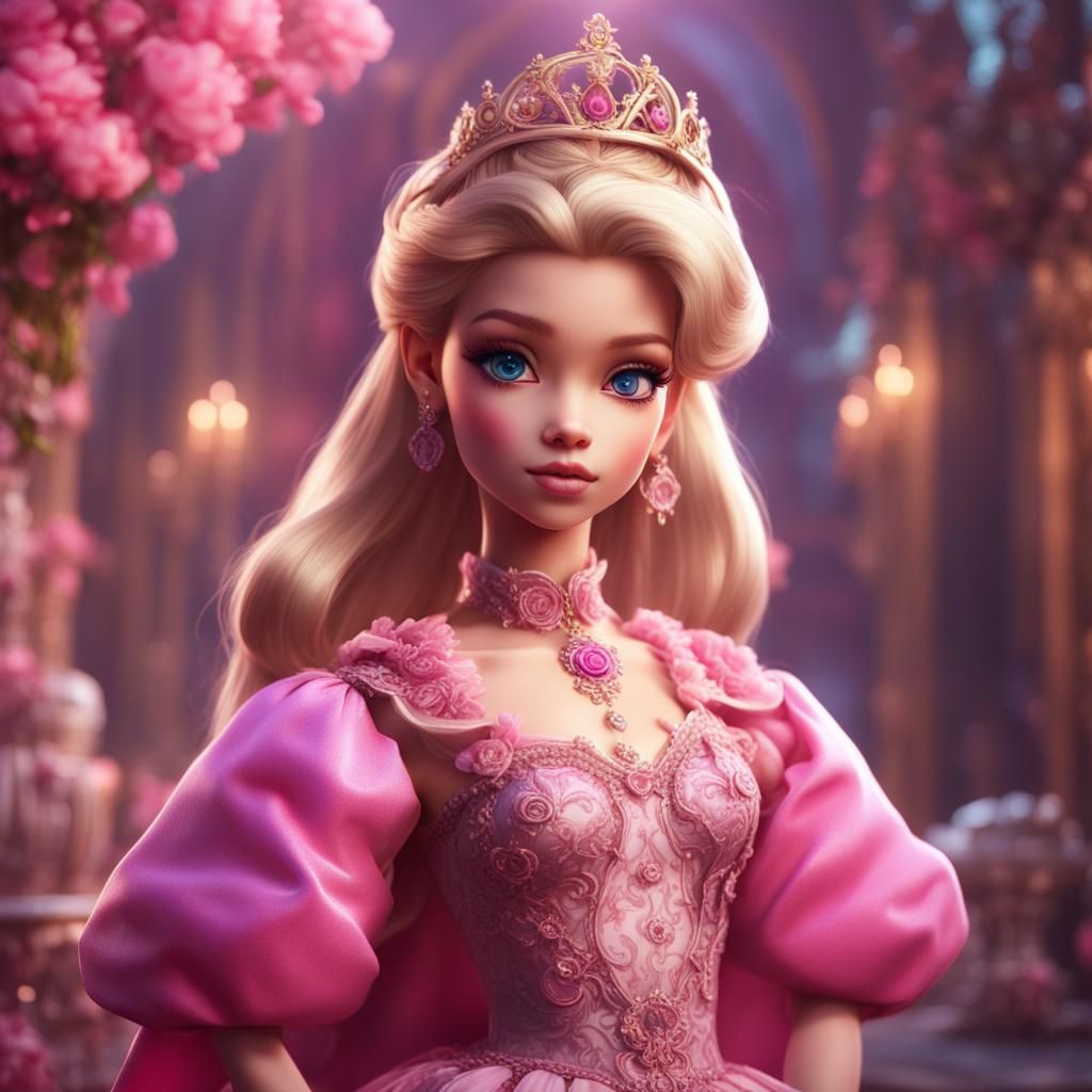 Girly Boy as Princess: Detailed Matte Painting
