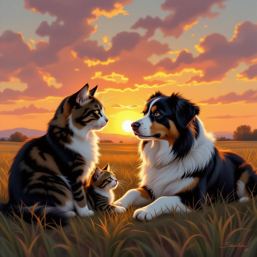 Cat's Sacrifice Ends 12-Year Dog War in Epic Painting