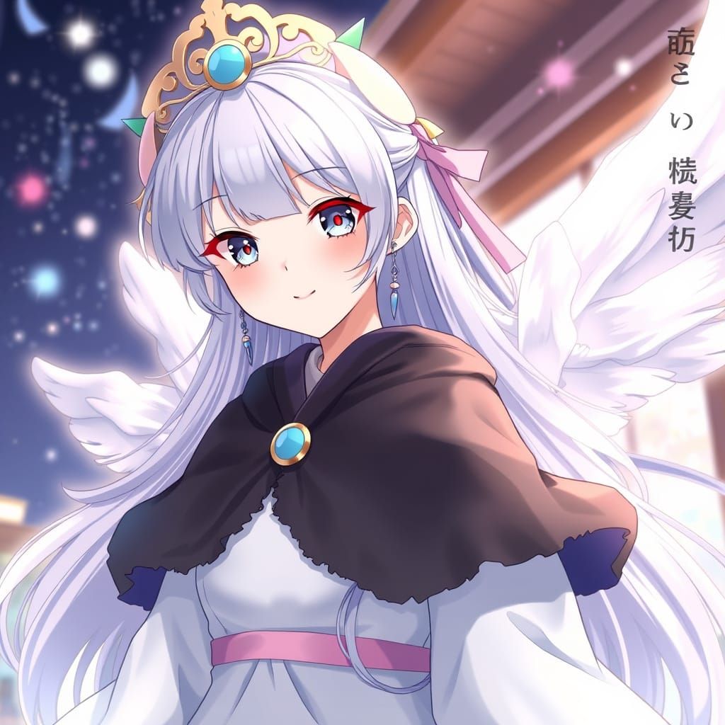 Kawaii Hyper Realistic Princess in Traditional Japanese Styl...