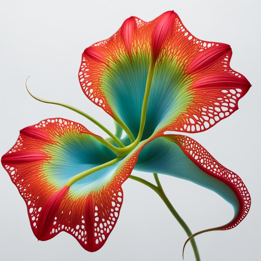 Amoeba Shaped Like Flower: Modern 3D Render