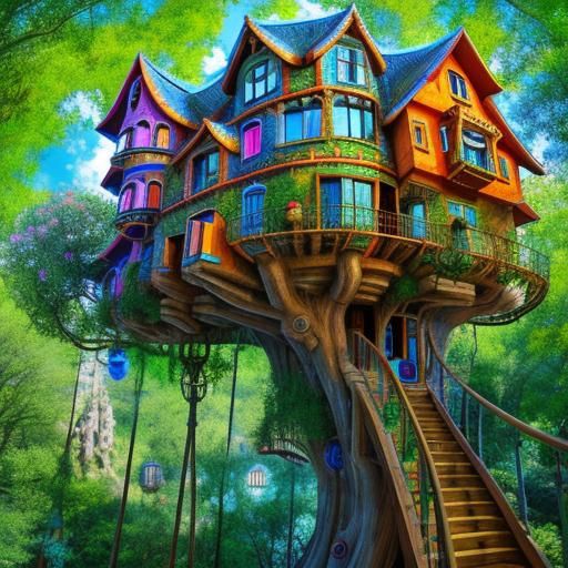 Fantasy Treehouse Inspired by Organic Architecture