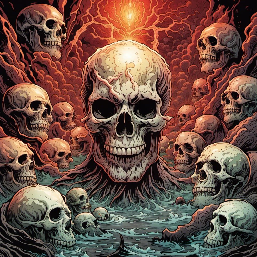 Crystal Skulls in Hell: Comic Book Art