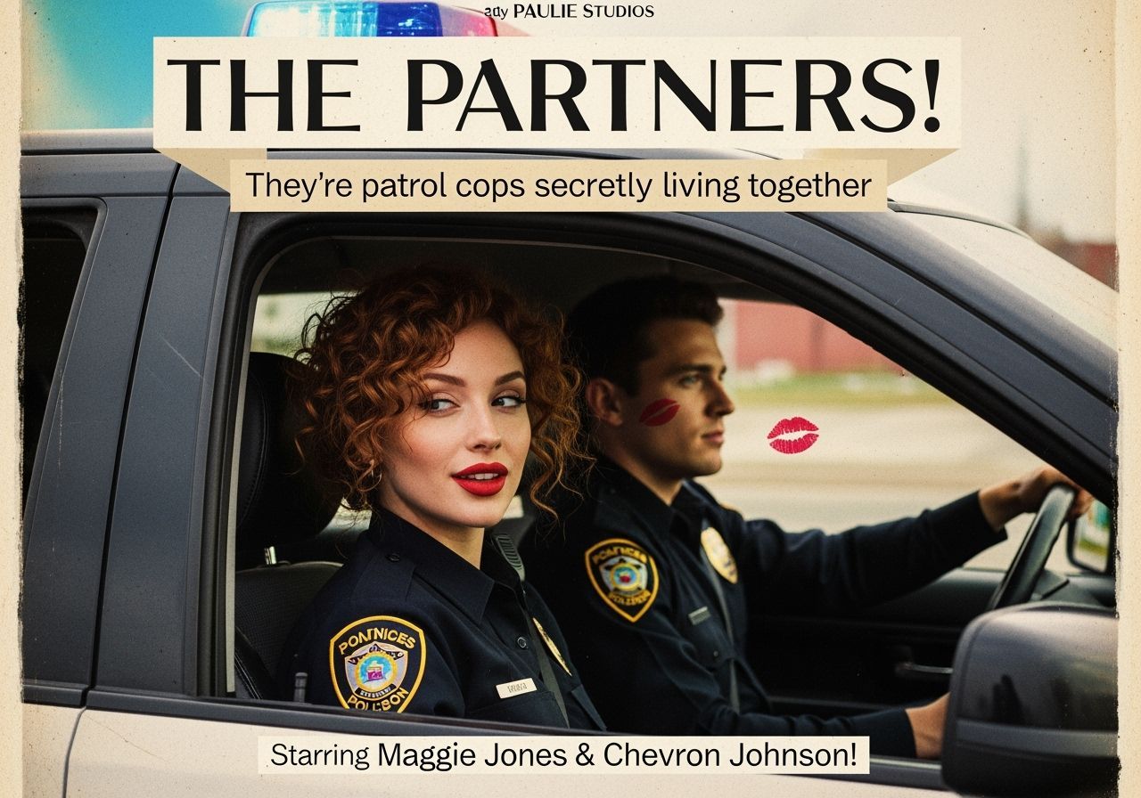 The Partners Movie Poster With Romantic Font