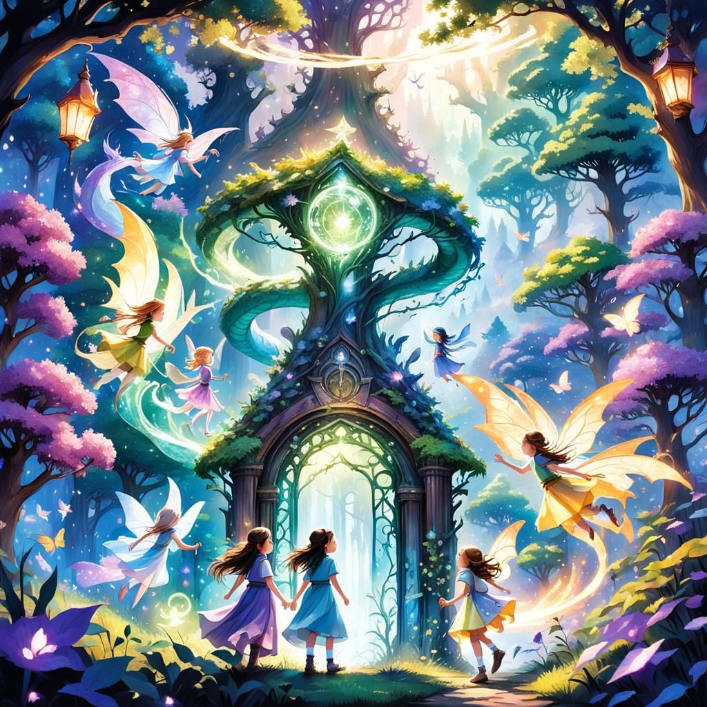 Friends Discover Shimmering Portal to Fantasy Realm