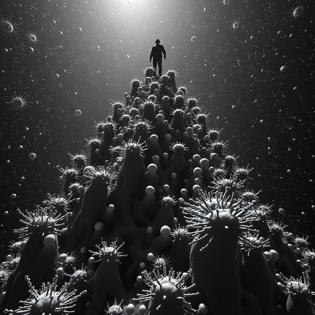 Bacteria Stacked End to End: A Cosmic Scale