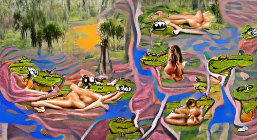 A Florida swamp full of bikini babes