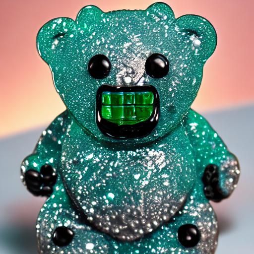 Gummy bear getting diamond grills