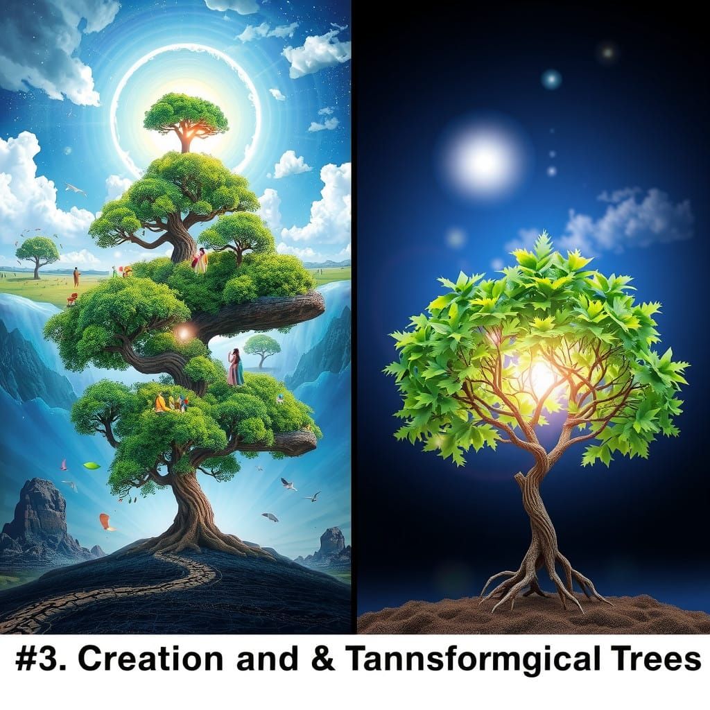 Surreal Landscapes of Transformation and Growth