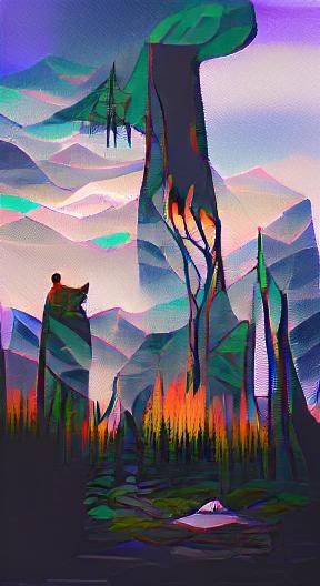 AI Generated Image of a Wilderness Scene