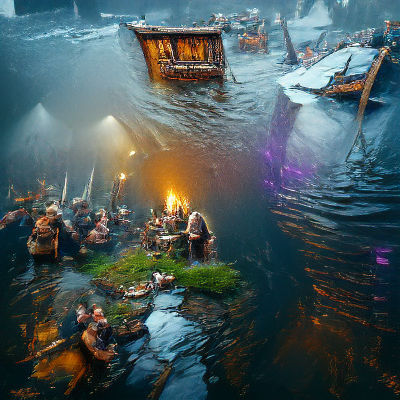 Vikings Celebrate in Valhalla