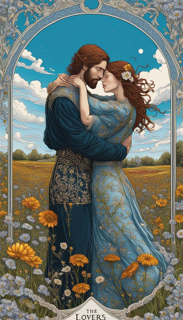 The lovers tarot card