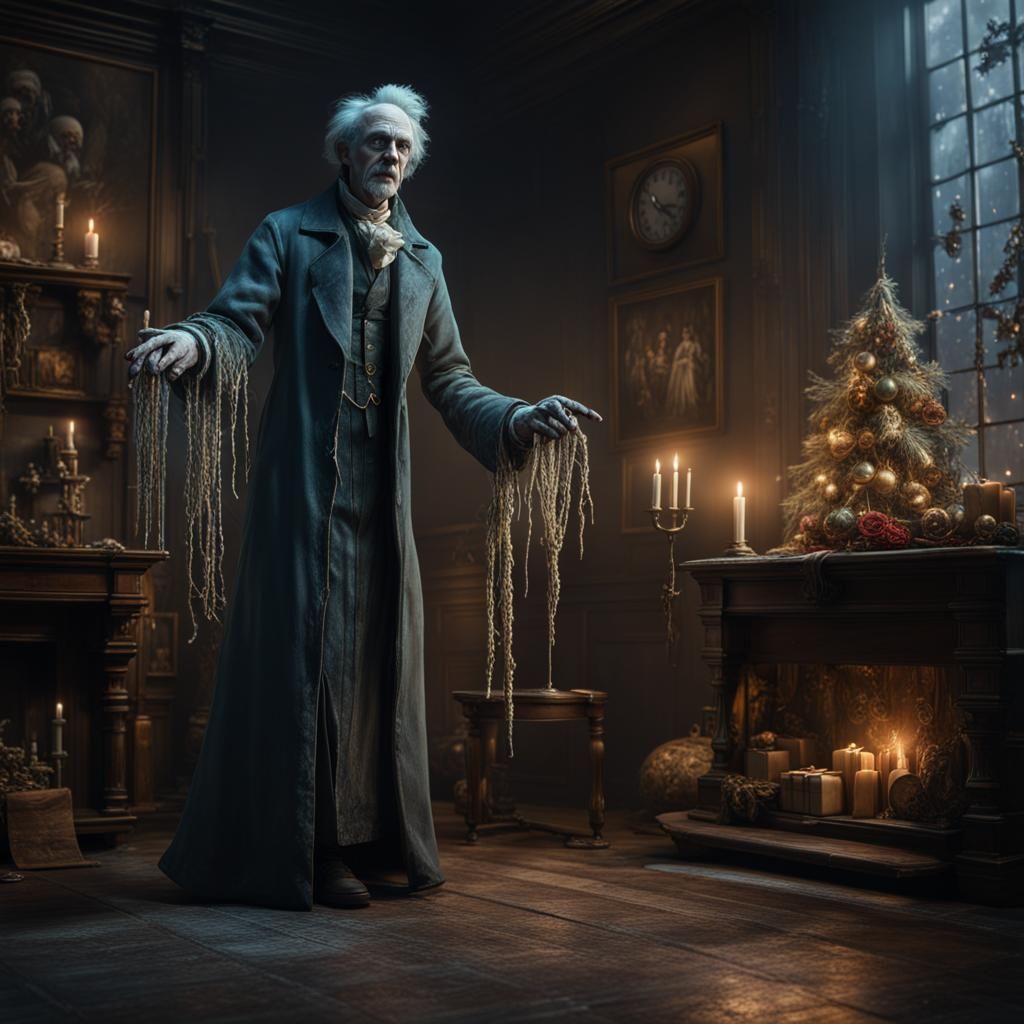 Spectral Figures of Jacob Marley and Christmas Ghosts