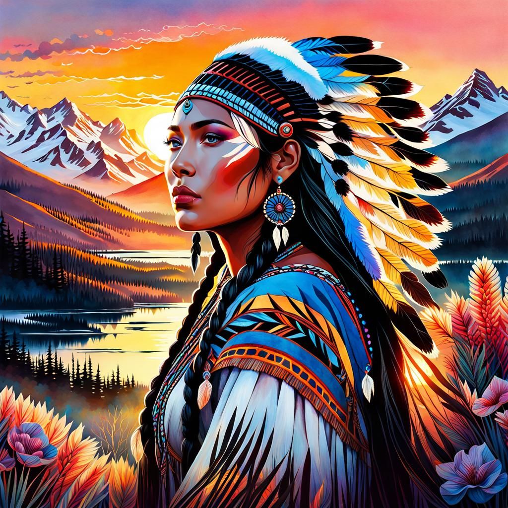 Native American girl