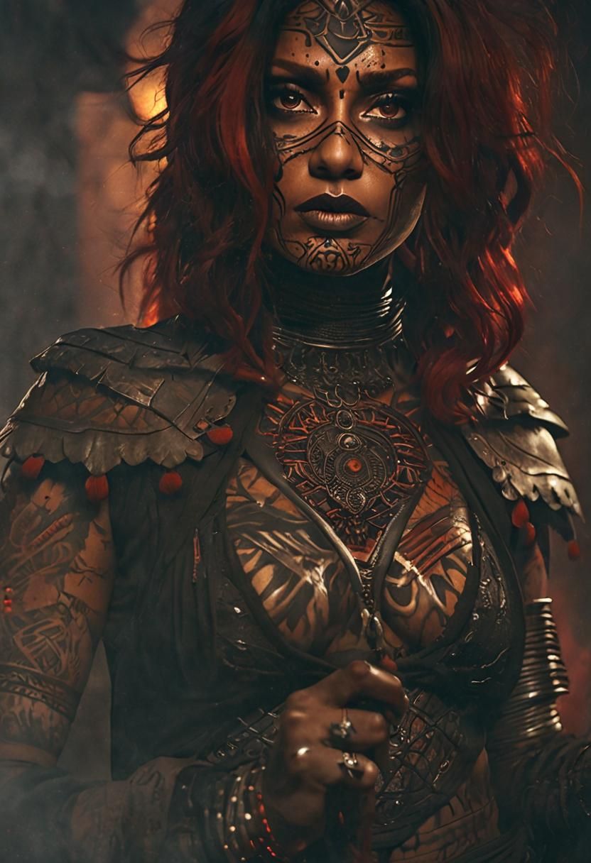 Frightening Indian Witch in Cursed Temple