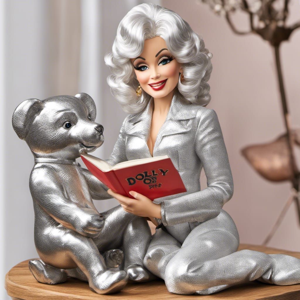 Chrome Trophy of Storytelling Dolly Parton