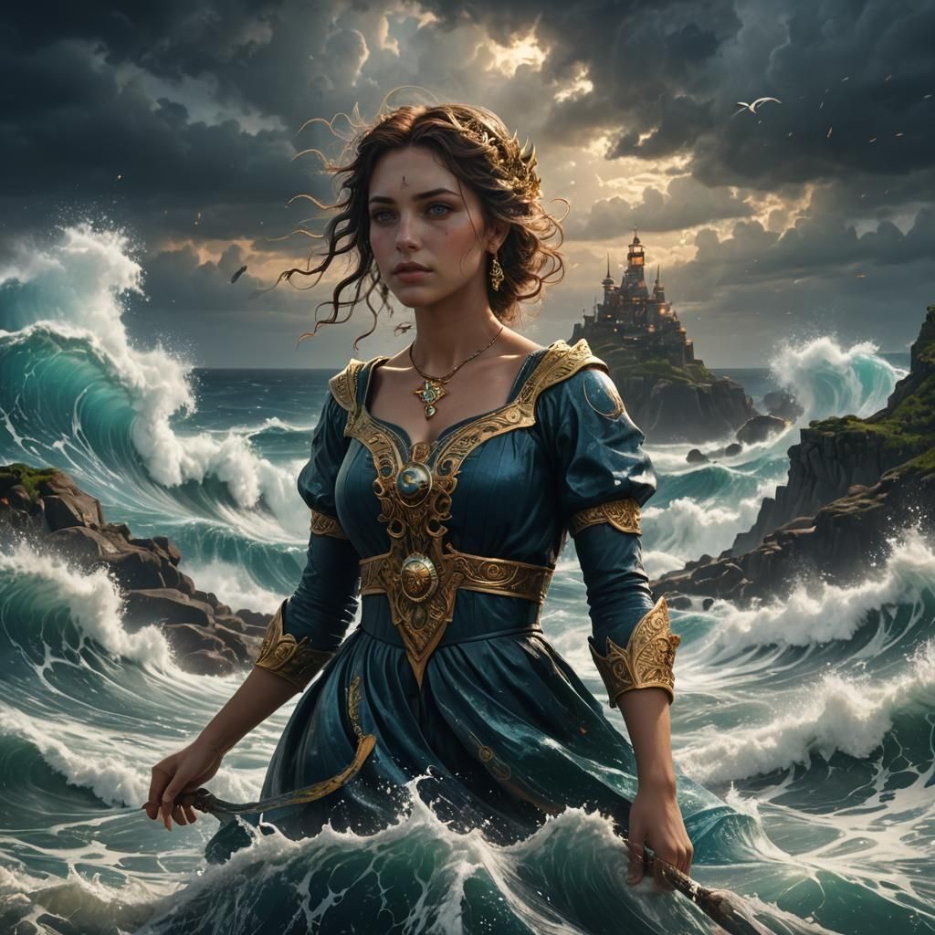 Fantastical Portrait in Deep Color, Trending on Artstation