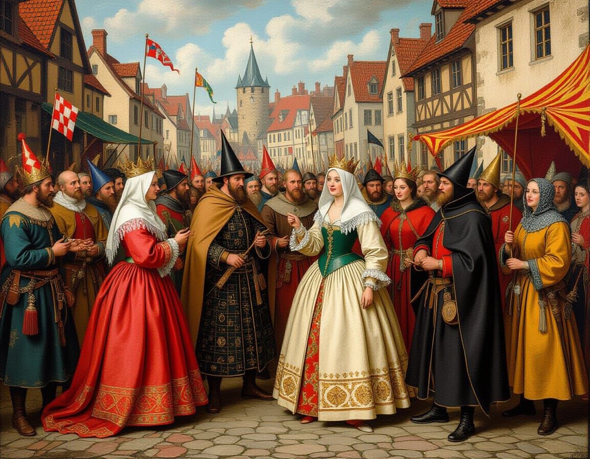 Medieval Carnival Inspired by Bruegel