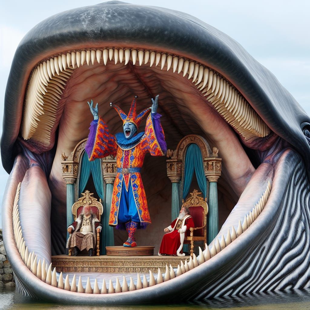 Whale's Mouth Performance: Jester Entertains Royalty