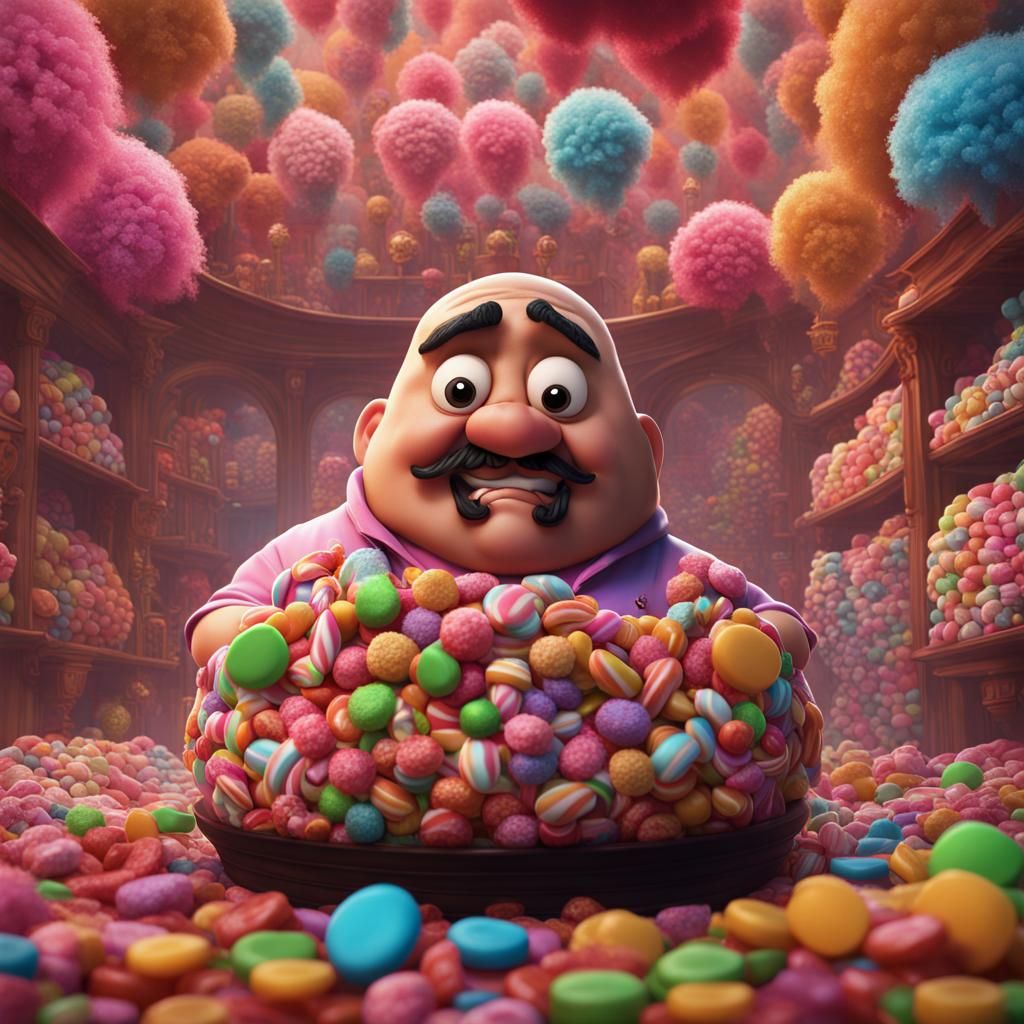 Gabriel Iglesias as Candy: Detailed Matte Painting