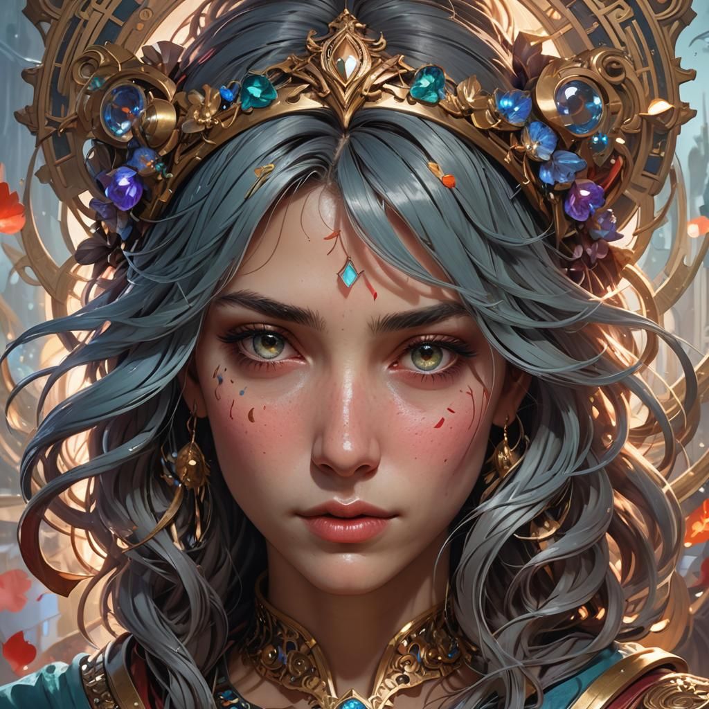 Detailed Portrait of Heavy Heart, Trending Art