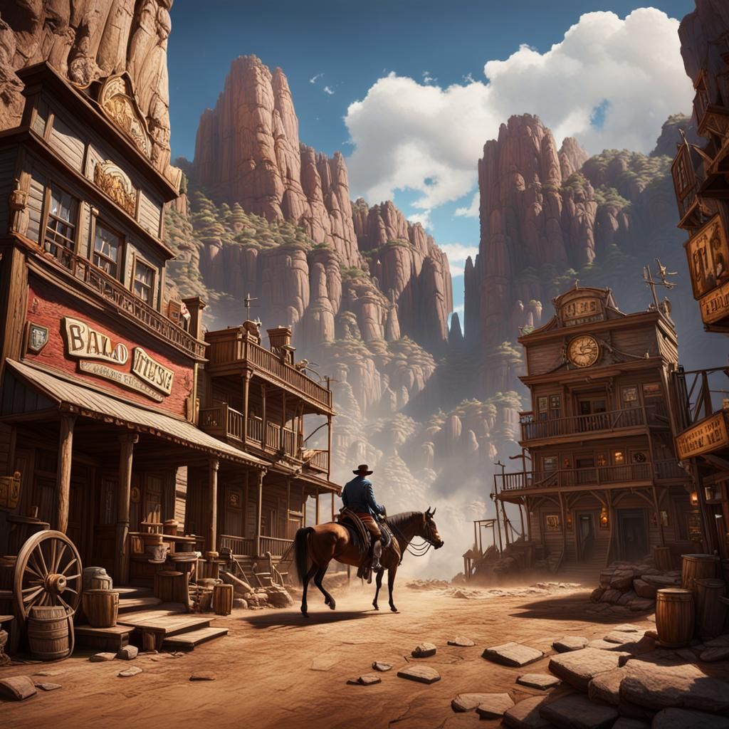 Wild West Justice in Detailed Matte Painting