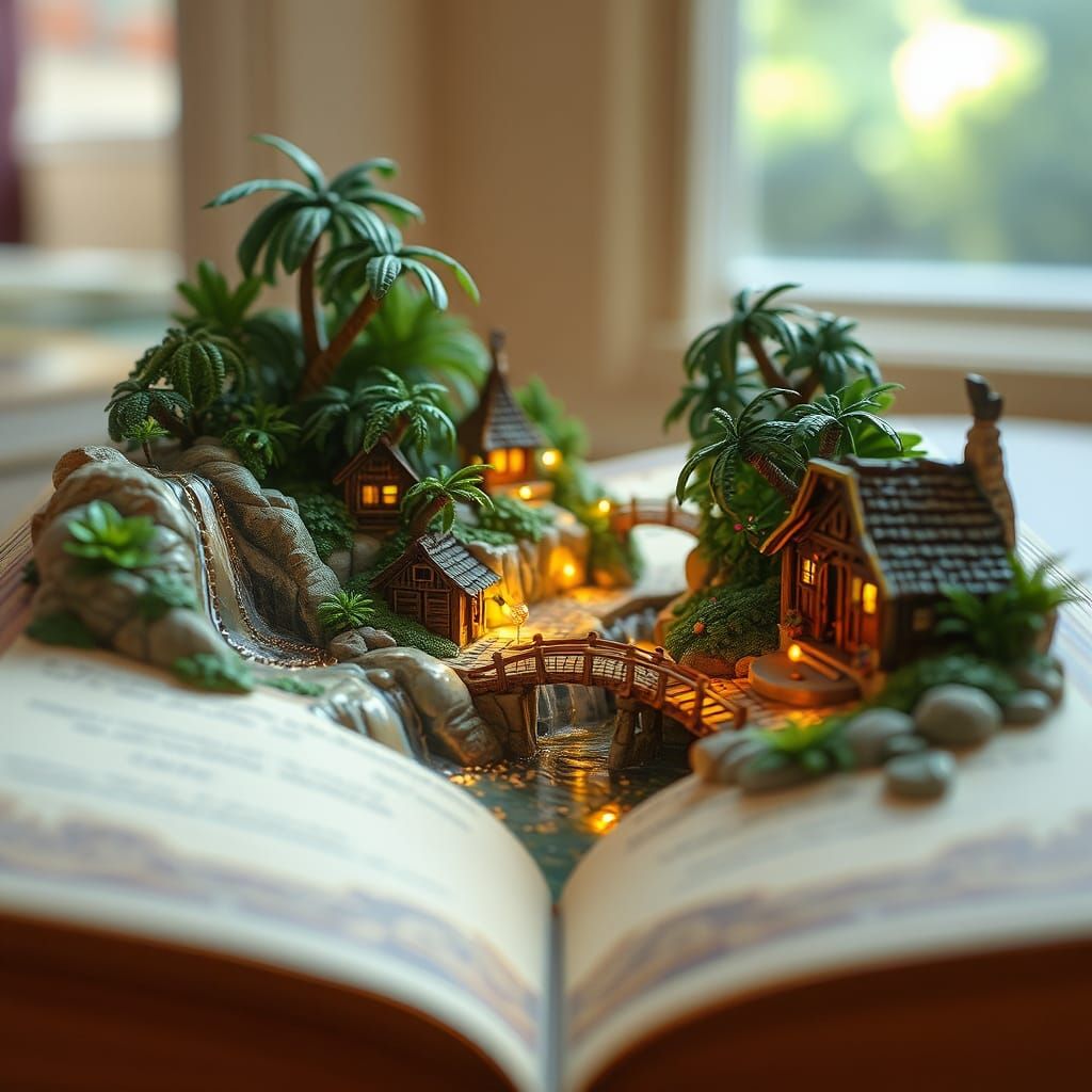 Tropical Paradise Emerges from Fantasy Book