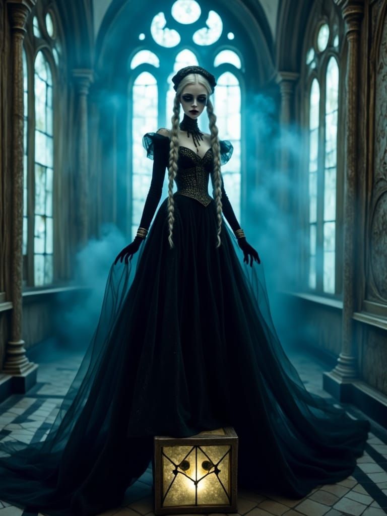 Gothic Tsaritsa in Creepy Dollhouse Cathedral