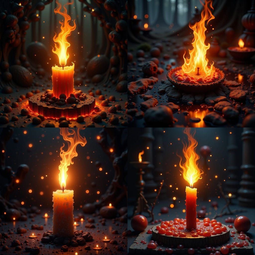 Mystical Candle of Death with Phantom Fire