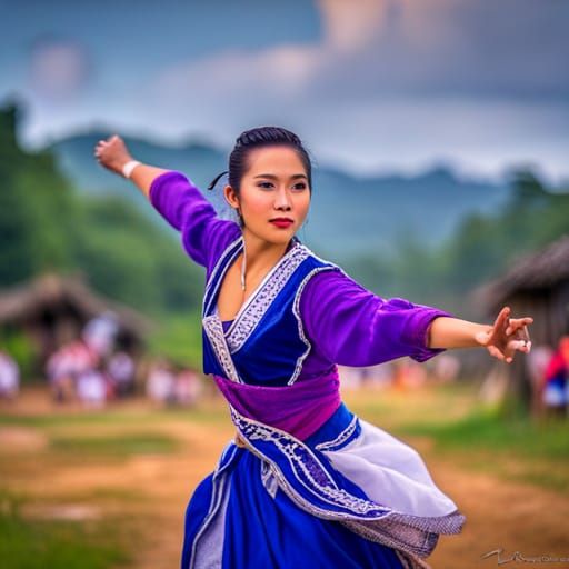 Filipino Dancers in Traditional Dress, Rutkovsky Style